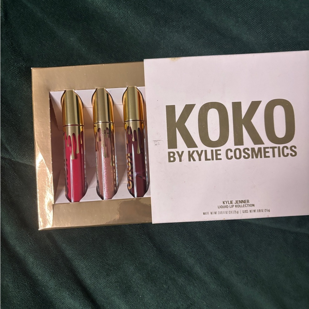 Kylie Cosmetics Koko Lip Gloss Set - Pink, Nude, Gold